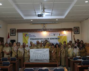 Pelaksanaan Penandatanganan Komitmen Bersama ASN Dispangtan kota Surakarta dalam rangka memperingati Hari AntiKorupsi Sedunia (HAKORDIA) 2023